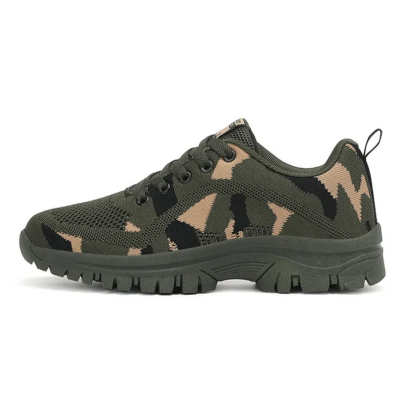Camouflage Lace Up Mesh Breathable Athletic