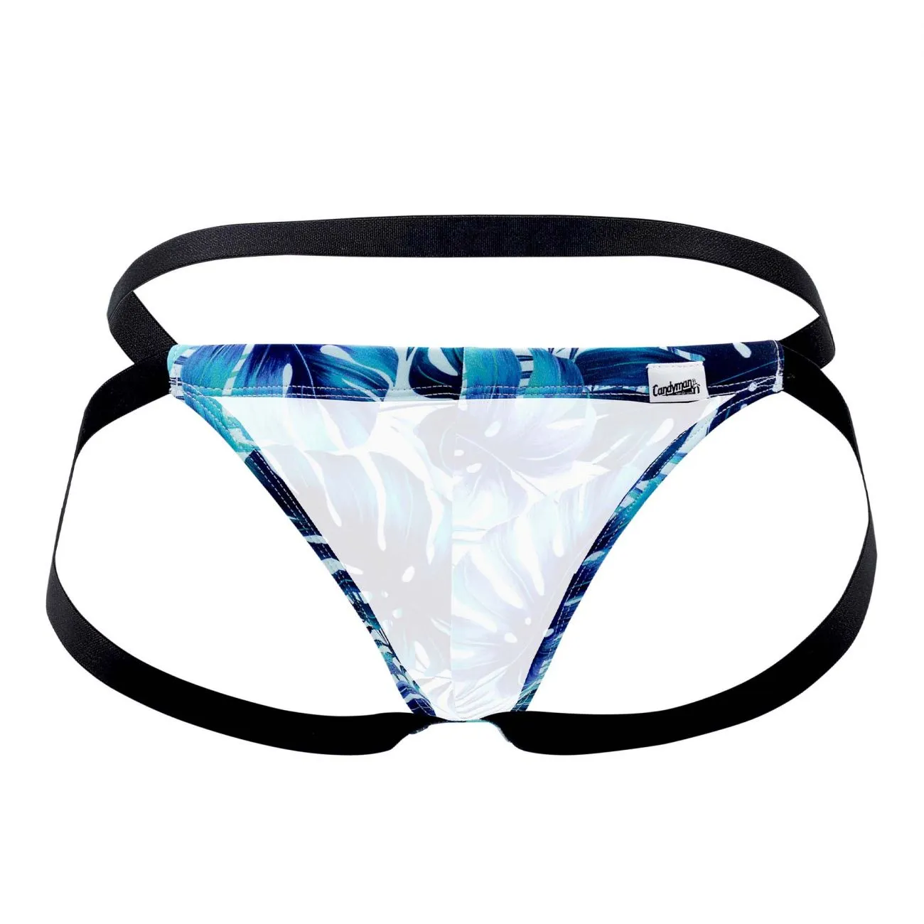 CandyMan 99442 Floral Jockstrap Blue