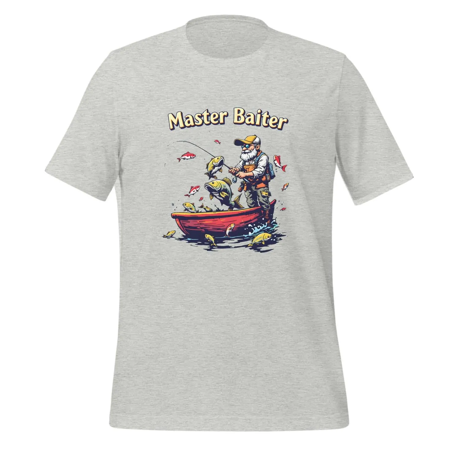 Cartoon Master Baiter Fishing Design | Classic T-Shirt (Unisex)
