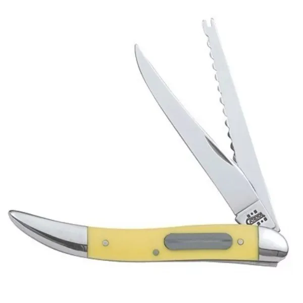 Case Fishing Folding Knife Yellow Synthetic 00120