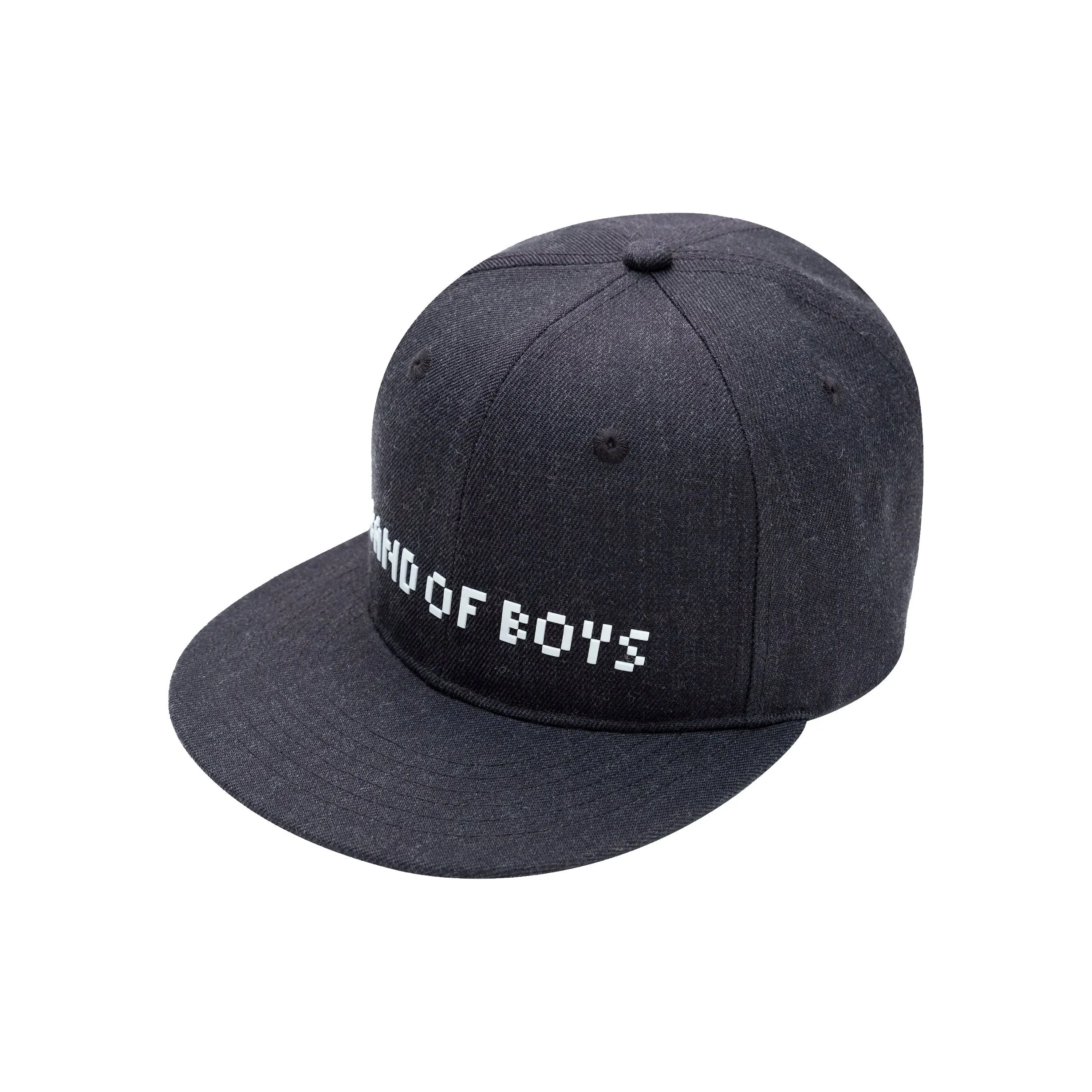 Charcoal BOB Pixelated Flat Peak Cap