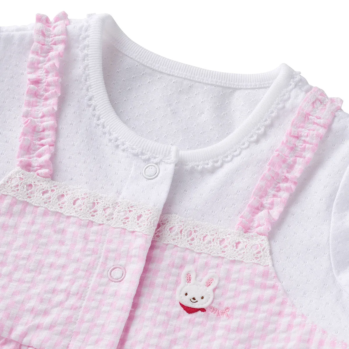 Checkered Seersucker Baby Dress