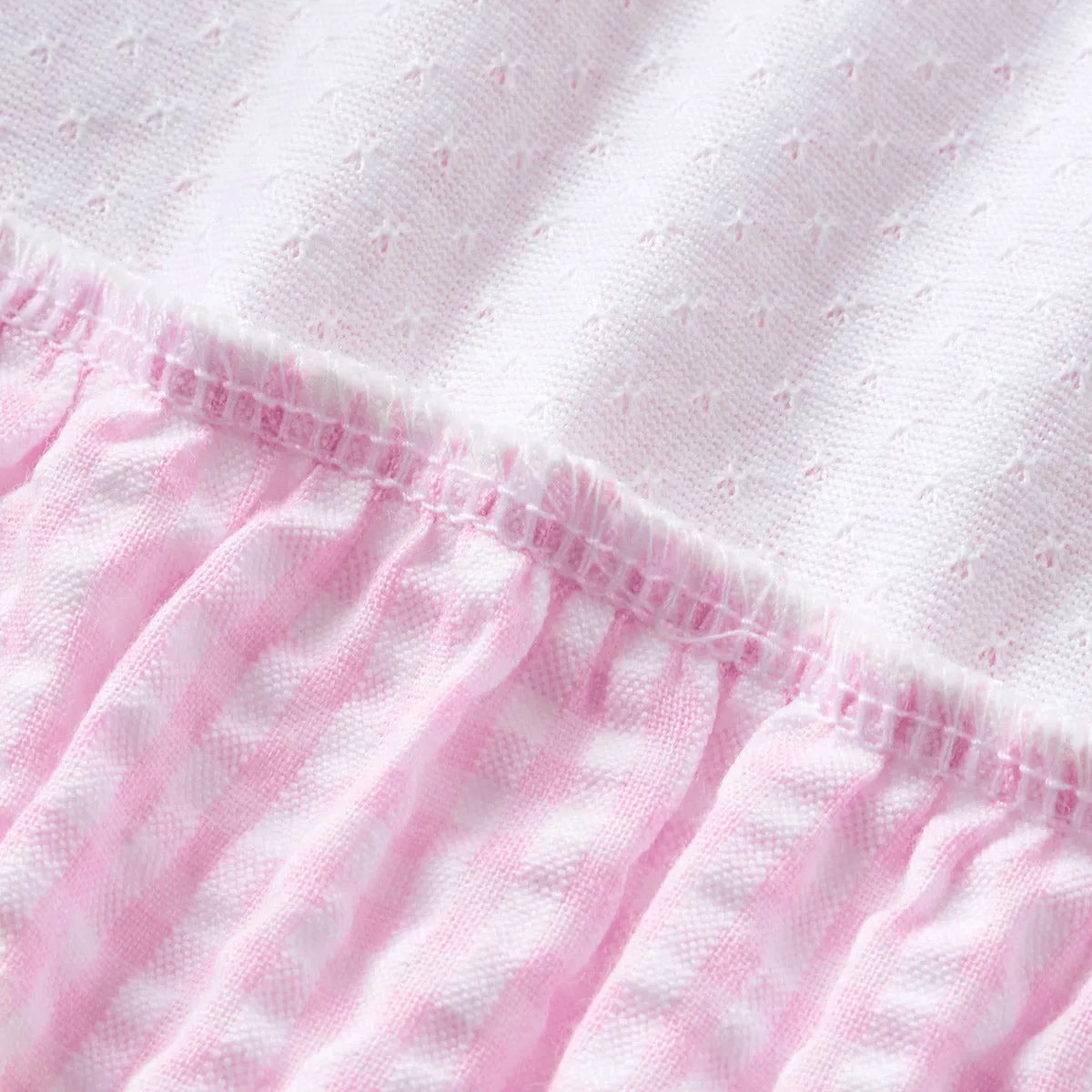 Checkered Seersucker Baby Dress