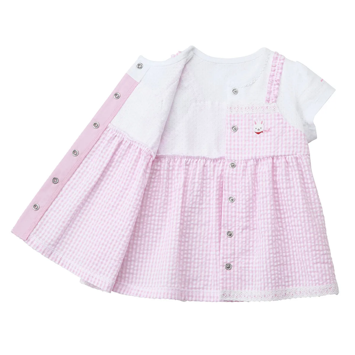 Checkered Seersucker Baby Dress