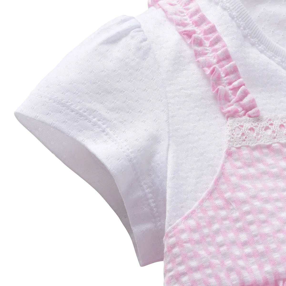 Checkered Seersucker Baby Dress