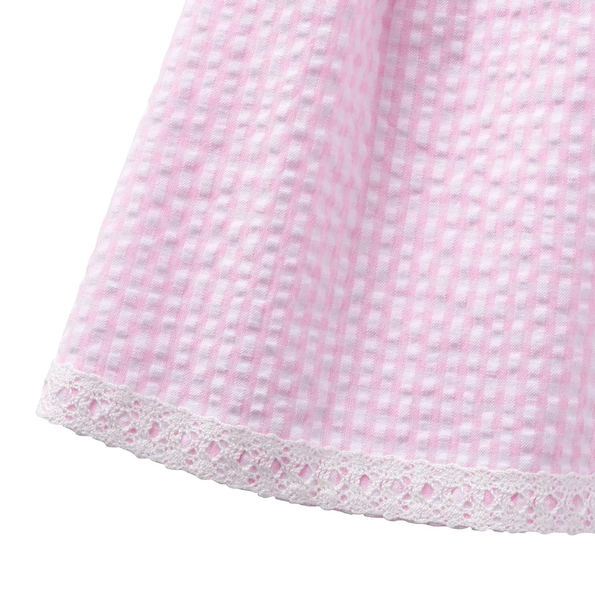 Checkered Seersucker Baby Dress