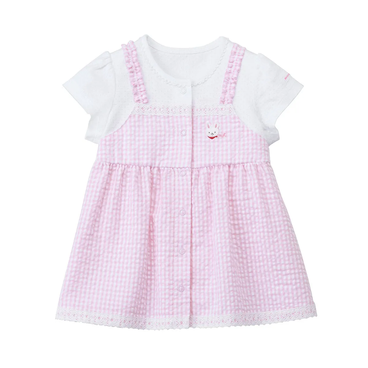 Checkered Seersucker Baby Dress