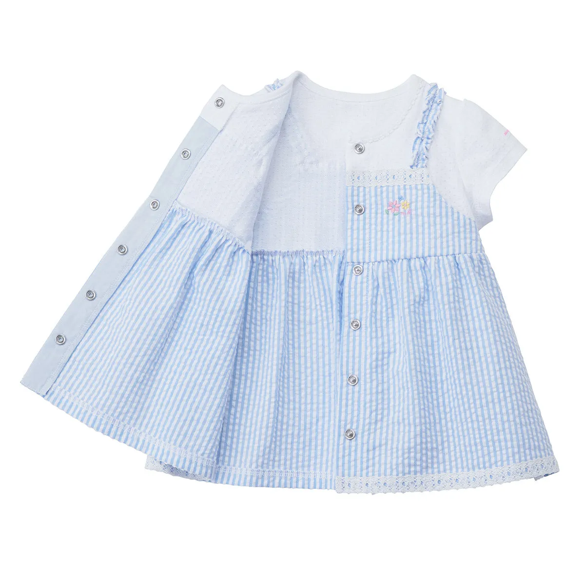 Checkered Seersucker Baby Dress
