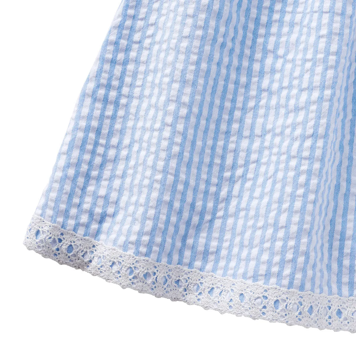 Checkered Seersucker Baby Dress