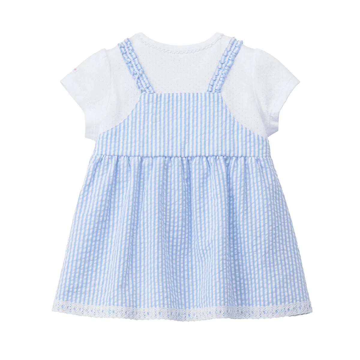Checkered Seersucker Baby Dress
