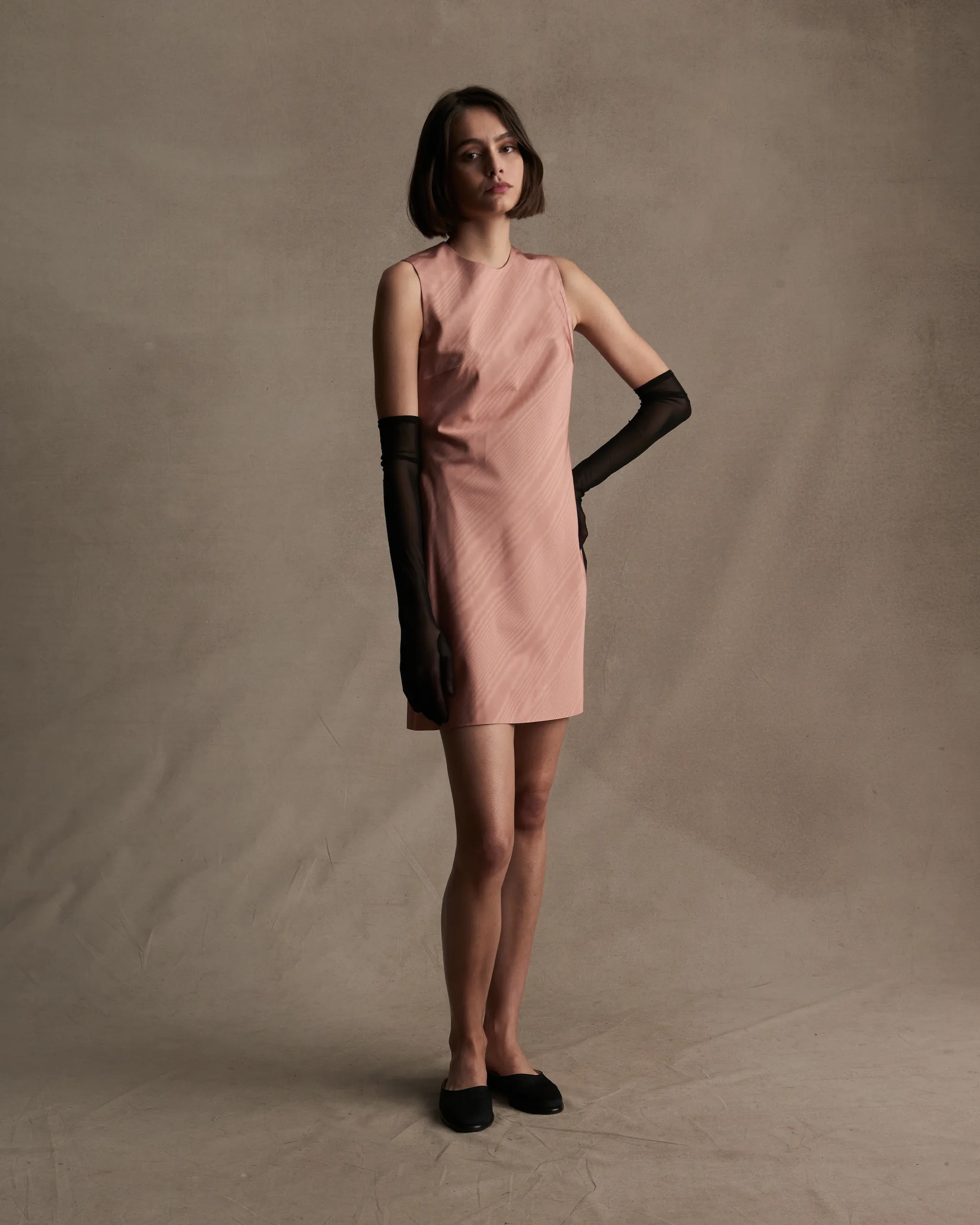 Chelsea Dress - Pink Moire