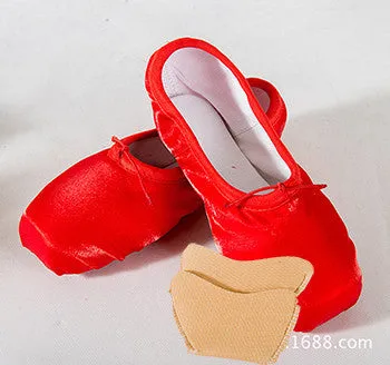 Child and Adult ballet pointe dance shoes ladies professional ballet dance shoes with ribbons shoes woman