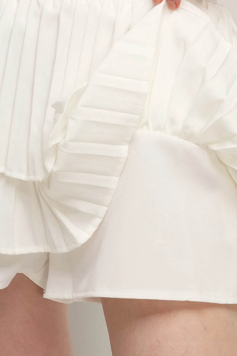 Clara Pleated Ruffle Skort