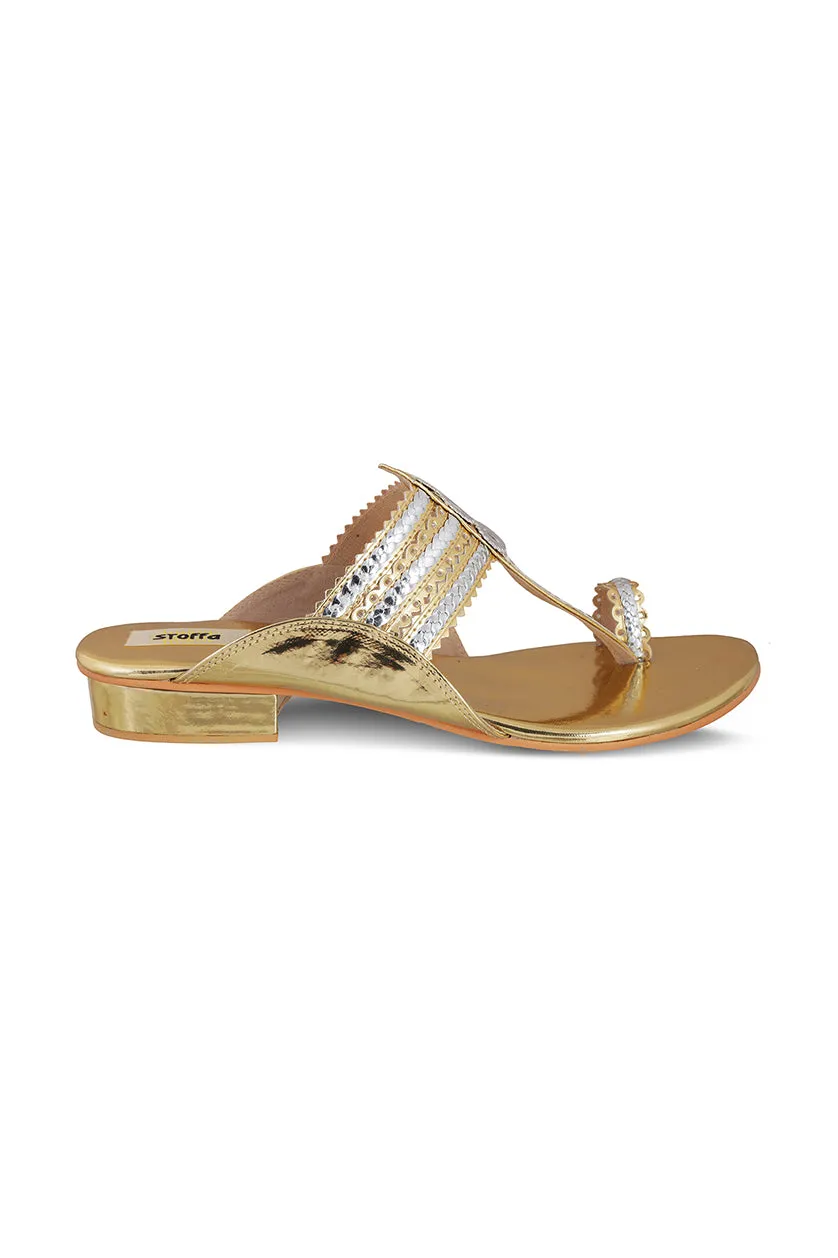 Classic K Flats Gold