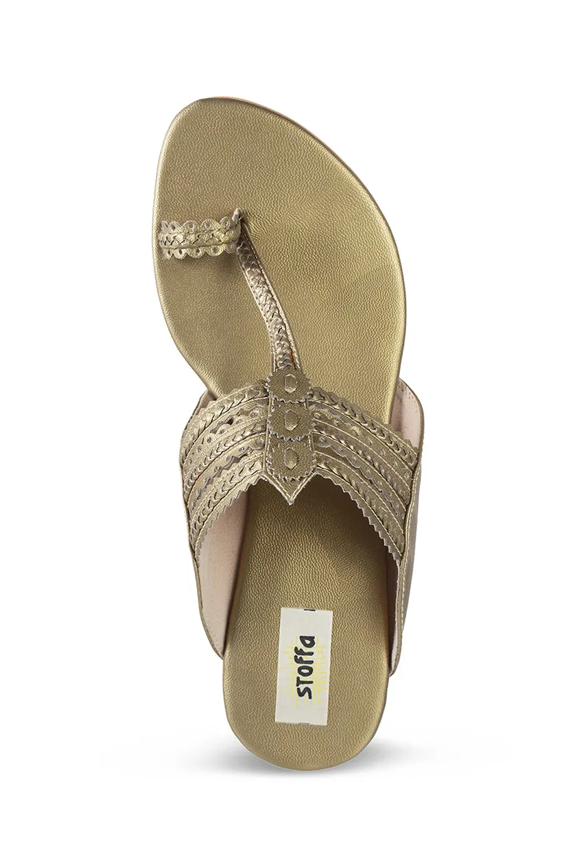 Classic K Flats Gold