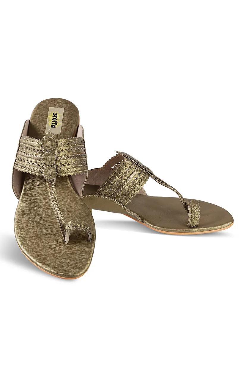Classic K Flats Gold