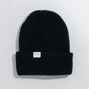 Coal The Stanley Soft Knit Cuff Beanie - Black