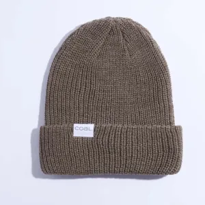 Coal The Stanley Soft Knit Cuff Beanie - Dirt Brown