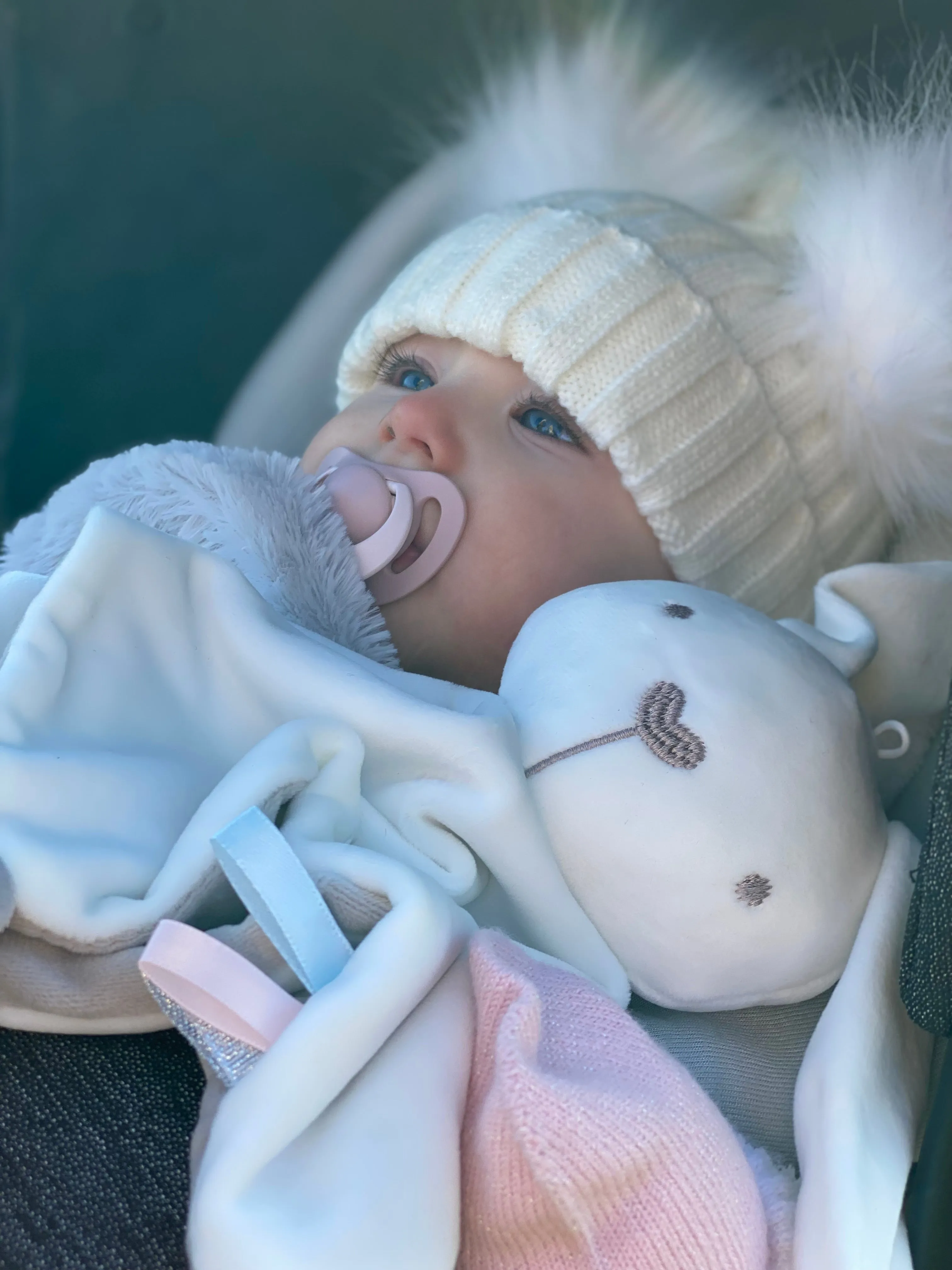 Comforter Bunny Rattle Baby Blanket