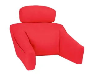Coral Red Microsuede
