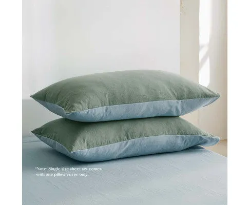 Cosy Club Duvet Cover Quilt Set Flat Cover Pillow Case Blue Lagoon Inspired