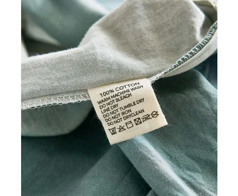 Cosy Club Duvet Cover Quilt Set Flat Cover Pillow Case Blue Lagoon Inspired