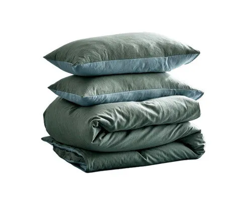 Cosy Club Duvet Cover Quilt Set Flat Cover Pillow Case Blue Lagoon Inspired