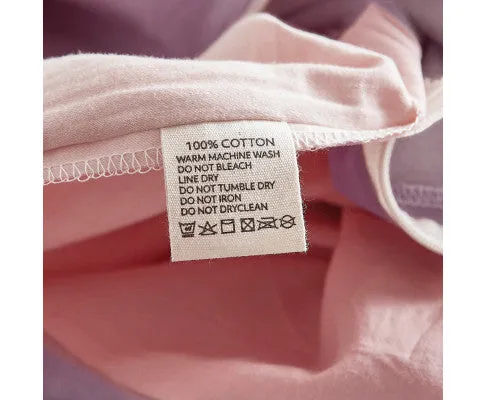 Cosy Club Duvet Cover Quilt Set Flat Cover Pillow Case Candy Floss Inspired