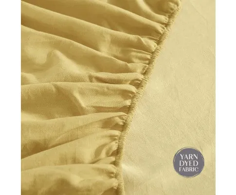 Cosy Club Sheet Set Bed Sheets Set - Flat Cover Pillow Case Yellow Inspired