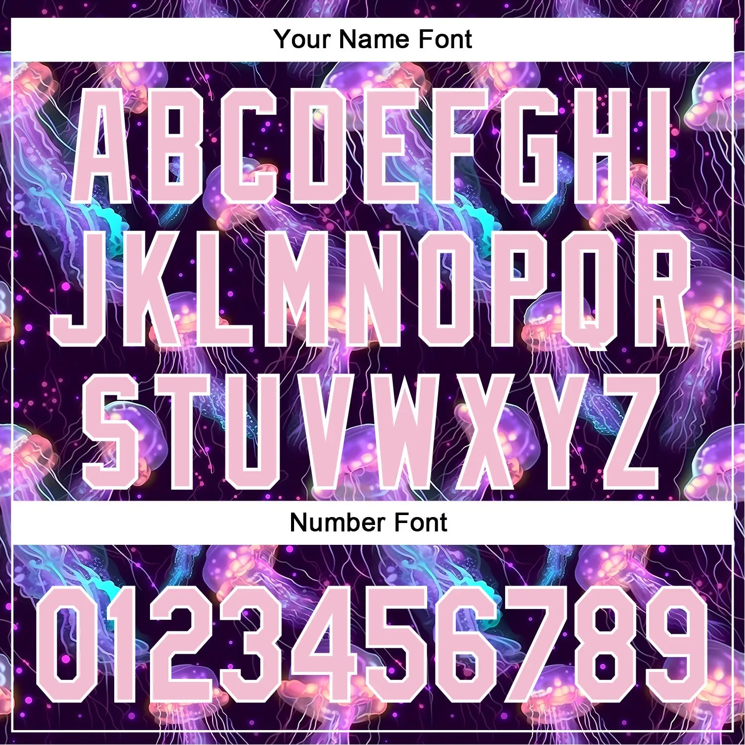 Custom Black Light Pink-White 3D Pattern Design Jellyfish Floating In The Ocean Authentic Baseball Jersey