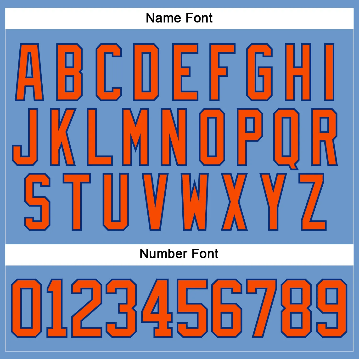 Custom Light Blue Orange-Royal Hockey Jersey