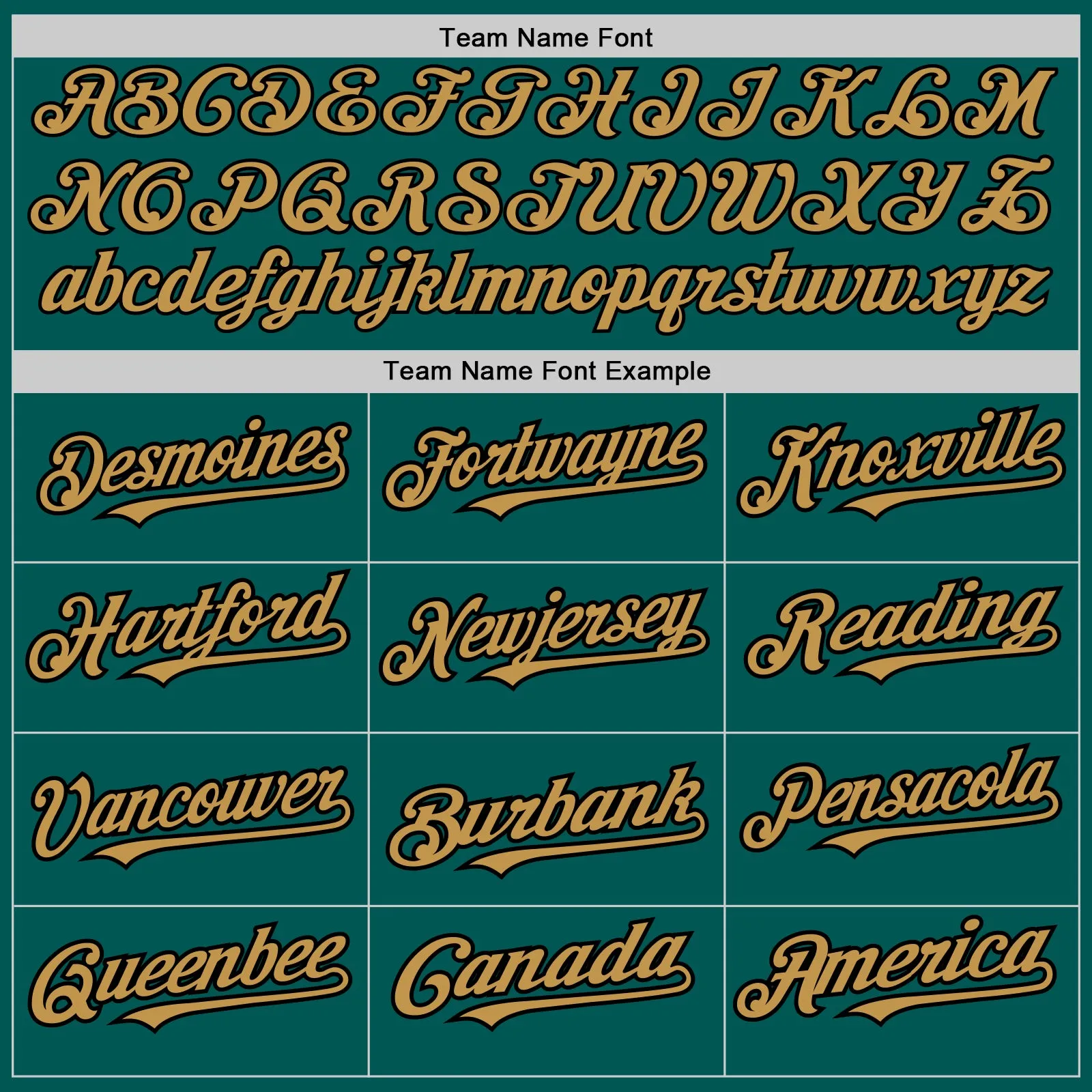 Custom Midnight Green Old Gold-Black 3 Colors Arm Shapes Authentic Baseball Jersey
