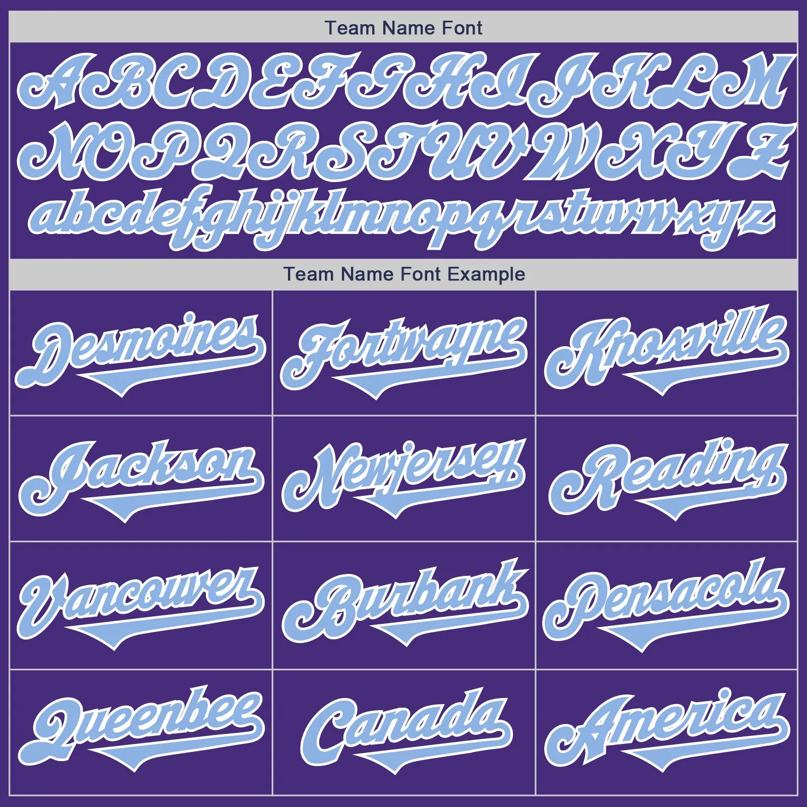Custom Purple Light Blue-White Authentic Two Tone Baseball Jersey