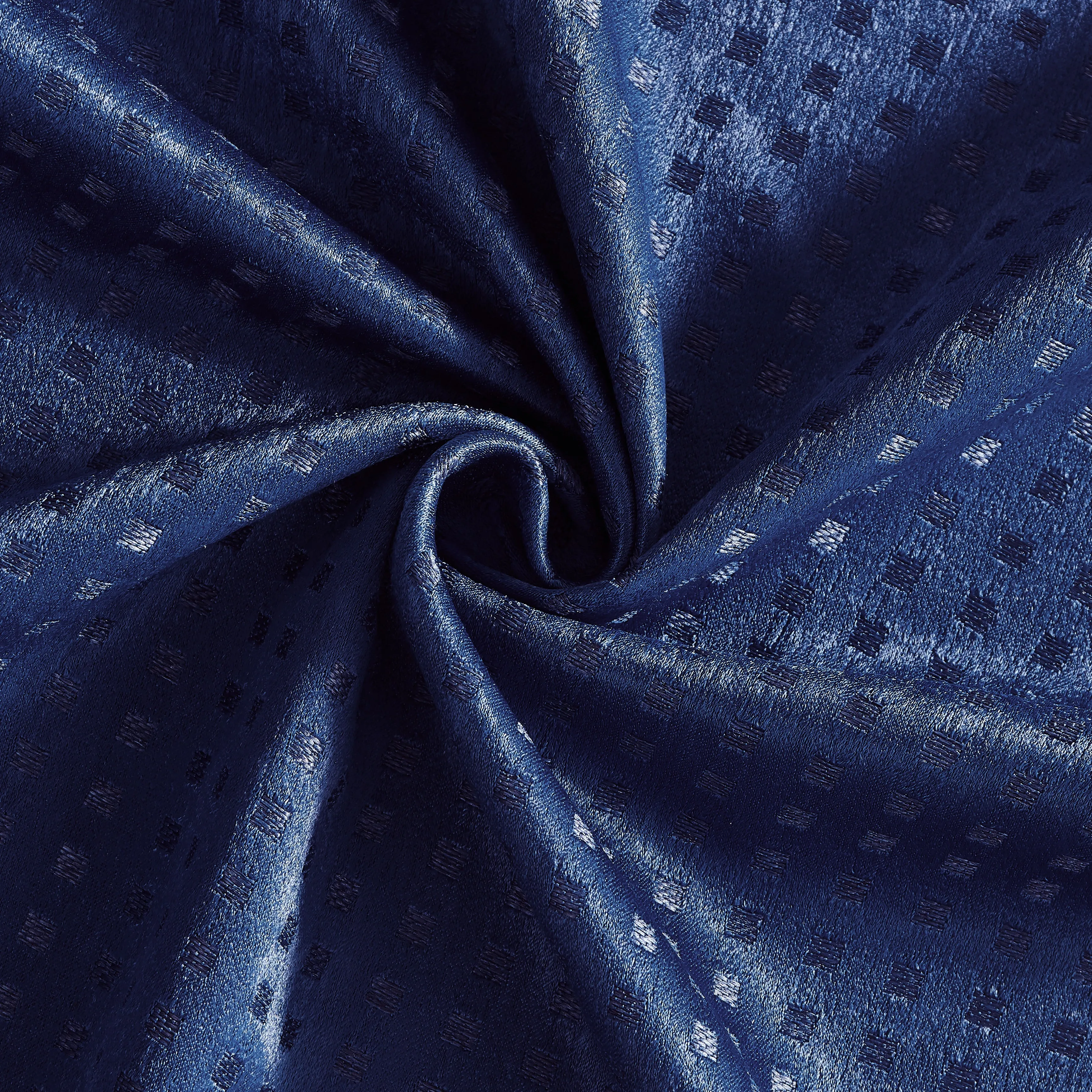 Dainty Home Times Square 3D Woven Basketweave Design Blackout Thermal Insulated Grommet Panel Pair