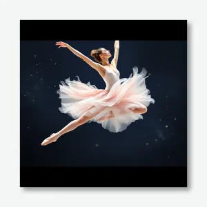 Dancer's Dream: A Leap of Elegance Wall Art Poster