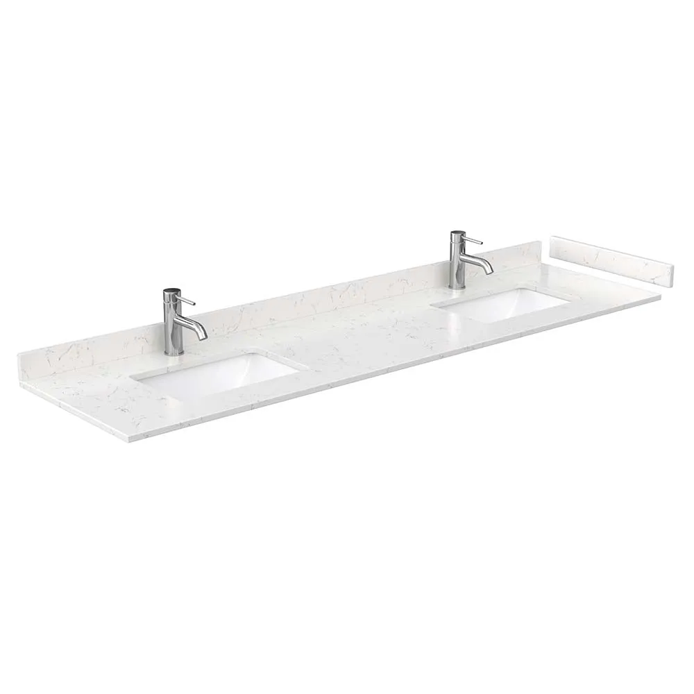 Daria 80 Inch Double Bathroom Vanity in Dark Gray