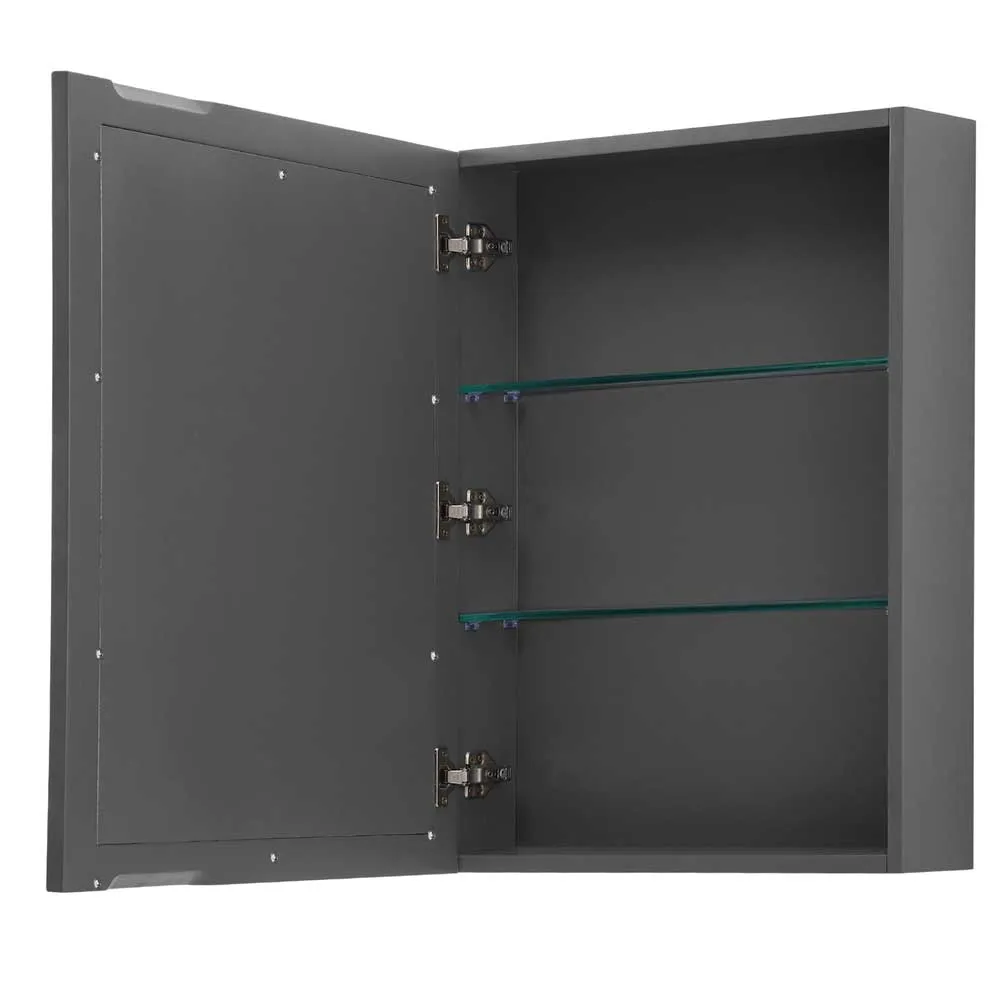 Daria 80 Inch Double Bathroom Vanity in Dark Gray