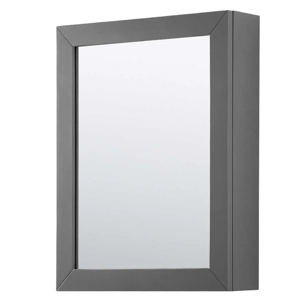 Daria 80 Inch Double Bathroom Vanity in Dark Gray