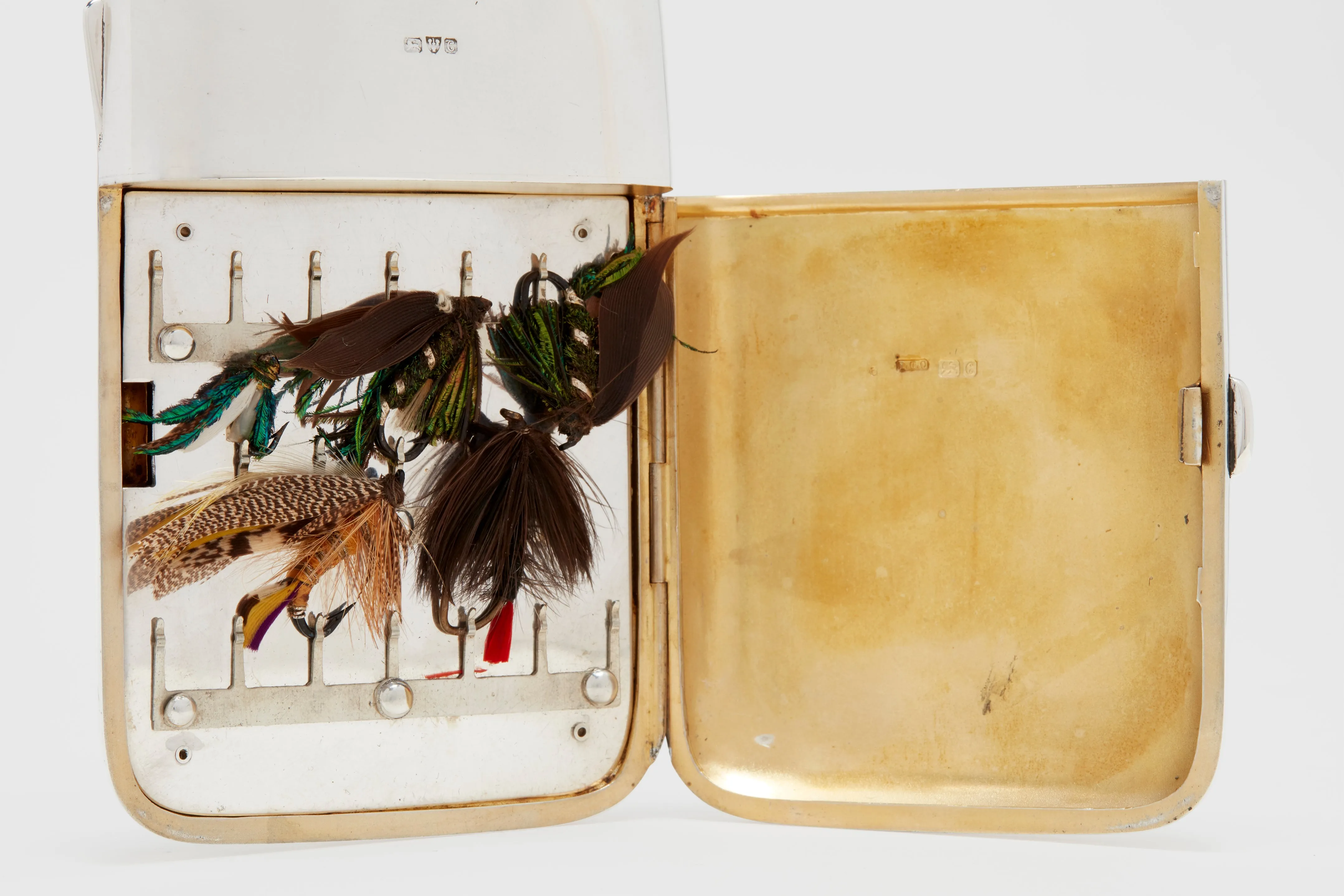 Drinking Flask with Fly Fishing Fly Compartment