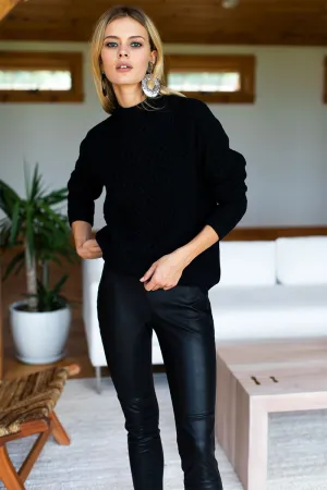 Emerson Fry Fisherman Black Sweater