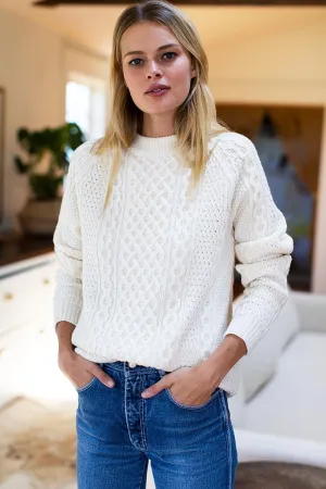 Emerson Fry Ivory Fisherman Sweater