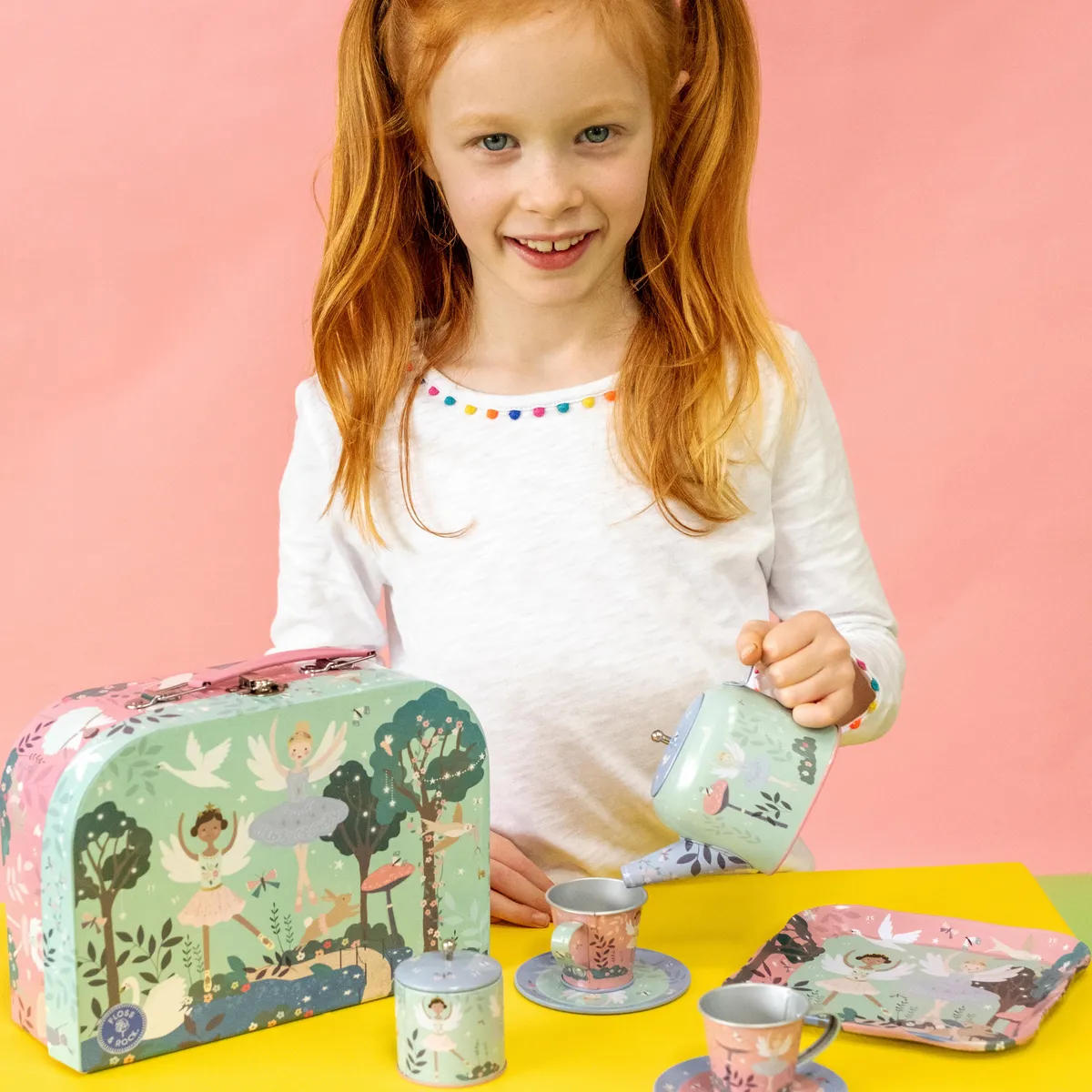 Enchanted 9pc Tin Tea Set