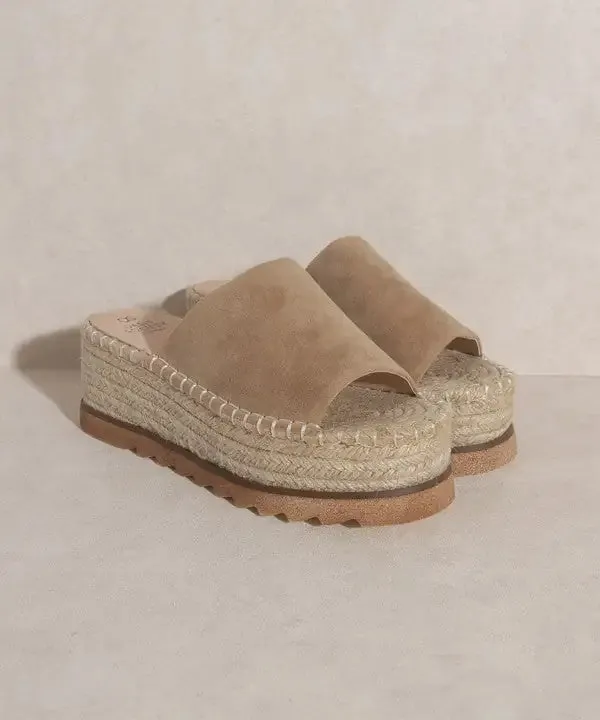 Espadrille Platform Slide
