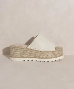 Espadrille Platform Slide