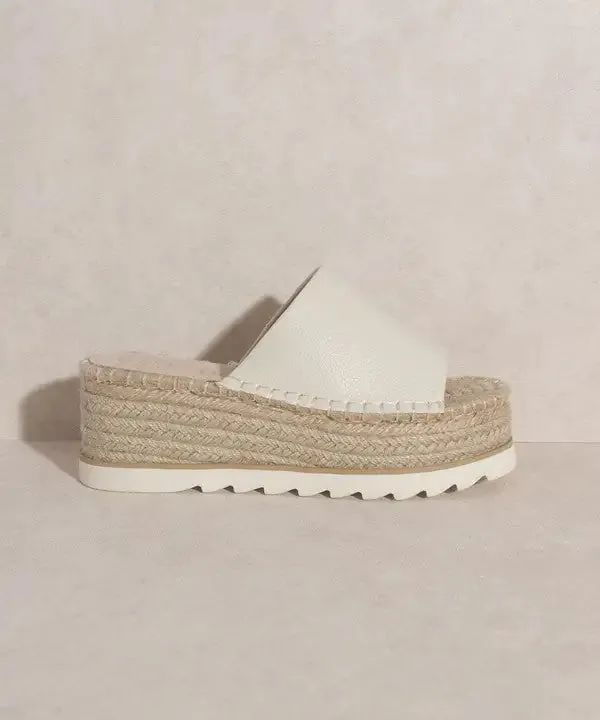 Espadrille Platform Slide