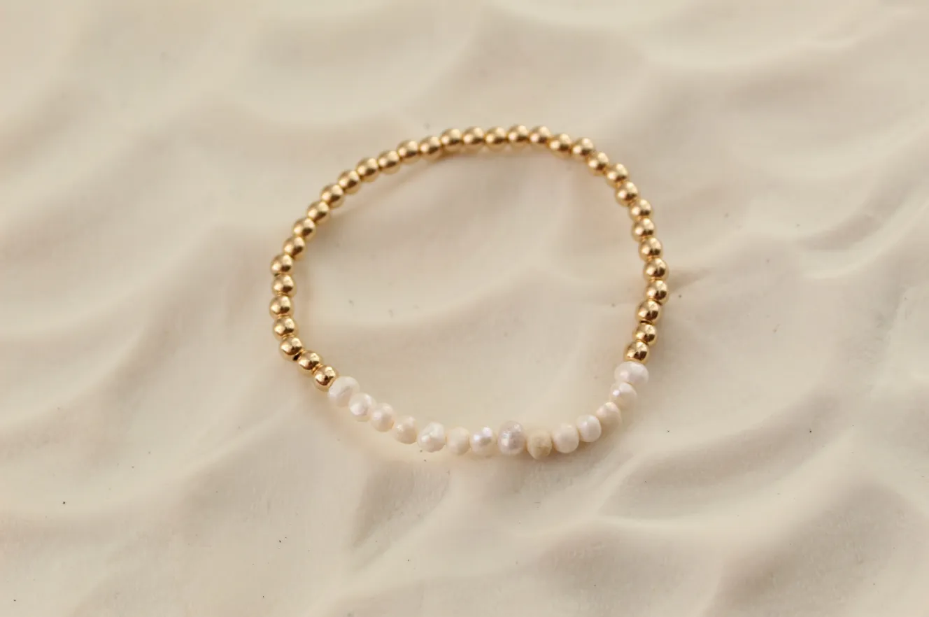 Evil Eye Pearl Beaded Bracelet Set Adjustable Evil Eye Bracelet