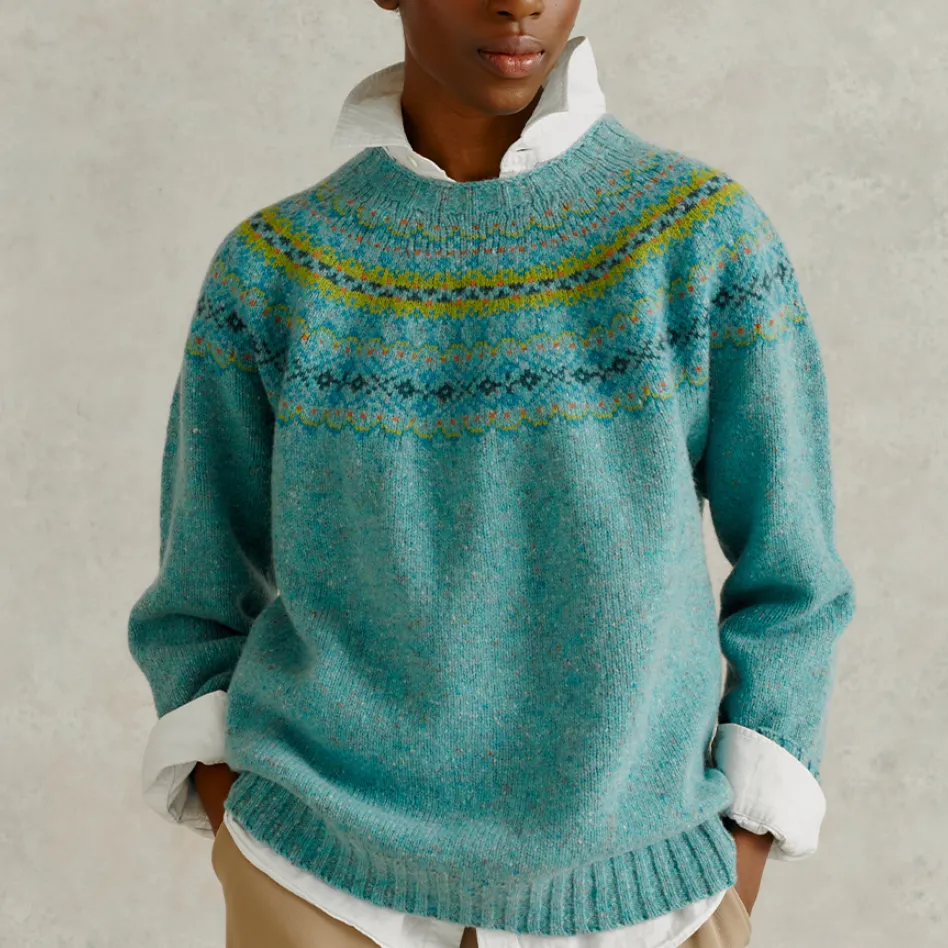 Fair Isle Nep Twist Jumper - Uist