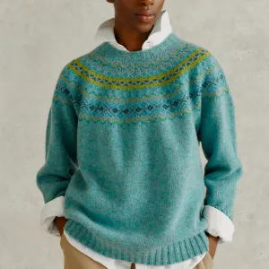 Fair Isle Nep Twist Jumper - Uist