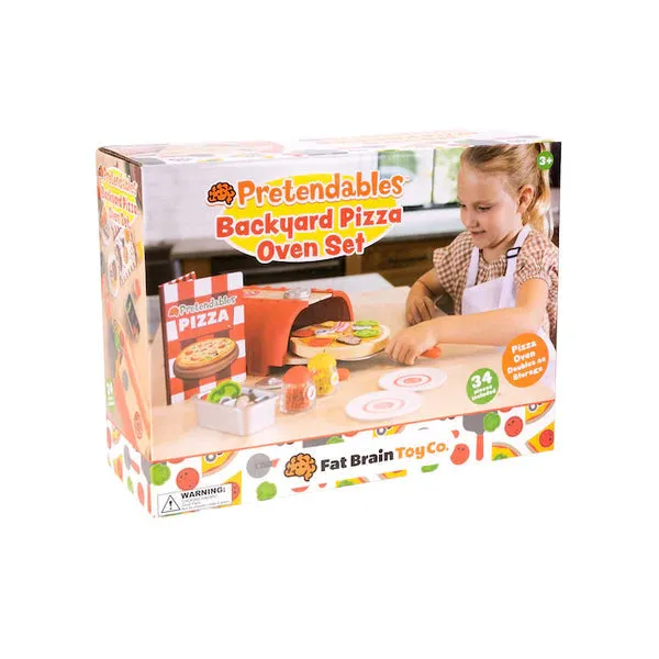 Fat Brain Pretendables Backyard Pizza Oven Set