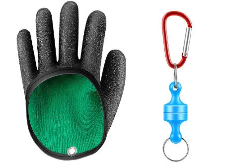 Fishing Catching Gloves Non-slip Fisherman Protect Hand